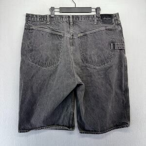 Vintage Seanjohn Jean Shorts Men's 42 Black Denim Baggy jorts 14" Y2k Hip hop